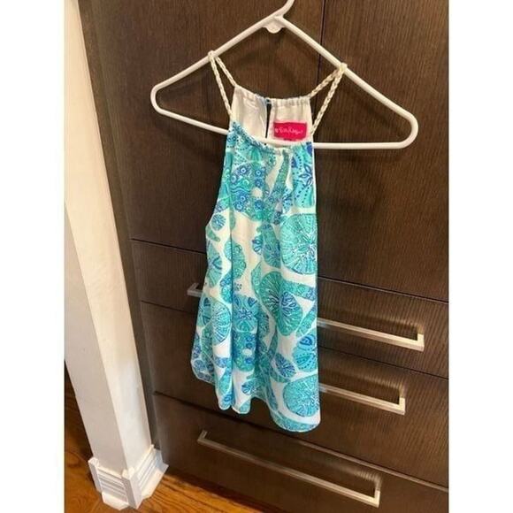 LILLY PULITZER for Target Womens Sea Urchin Print Lined Halter Top Size medium - Picture 1 of 2